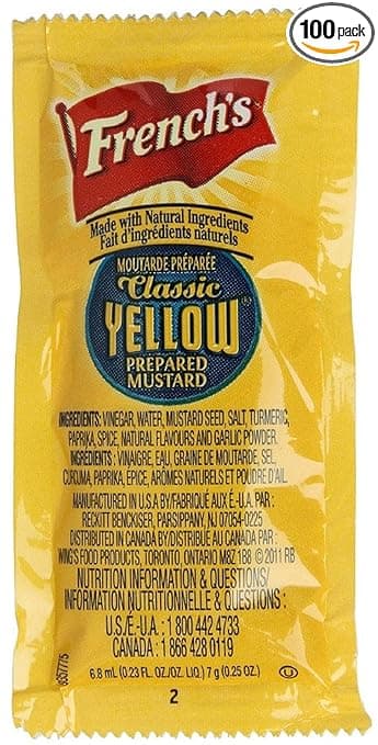 French’s Yellow Mustard Packets